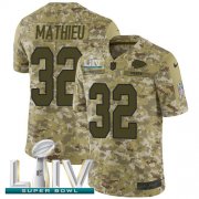 Wholesale Cheap Nike Chiefs #32 Tyrann Mathieu Camo Super Bowl LIV 2020 Youth Stitched NFL Limited 2018 Salute To Service Jersey