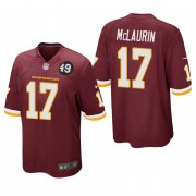 Cheap Washington Redskins #17 Terry McLaurin Men's Nike Burgundy Bobby Mitchell Uniform Patch NFL Game Jersey