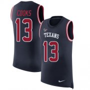 Wholesale Cheap Nike Texans #13 Brandin Cooks Navy Blue Team Color Men's Stitched NFL Limited Rush Tank Top Jersey