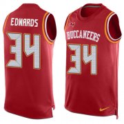 Wholesale Cheap Nike Buccaneers #34 Mike Edwards Red Team Color Men's Stitched NFL Limited Tank Top Jersey