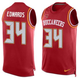 Wholesale Cheap Nike Buccaneers #34 Mike Edwards Red Team Color Men\'s Stitched NFL Limited Tank Top Jersey