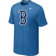 Wholesale Cheap MLB Boston Red Sox Heathered Nike Blended T-Shirt Light Blue