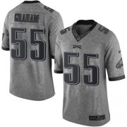 Wholesale Cheap Nike Eagles #55 Brandon Graham Gray Men's Stitched NFL Limited Gridiron Gray Jersey