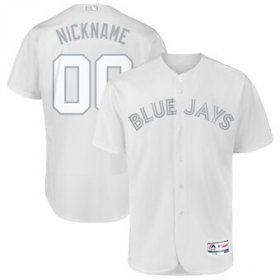 Wholesale Cheap Toronto Blue Jays Majestic 2019 Players\' Weekend Flex Base Authentic Roster Custom Jersey White