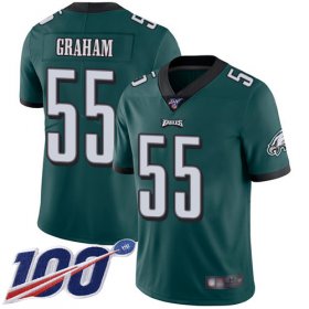 Wholesale Cheap Nike Eagles #55 Brandon Graham Midnight Green Team Color Men\'s Stitched NFL 100th Season Vapor Limited Jersey