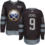Wholesale Cheap Adidas Sabres #9 Jack Eichel Black 1917-2017 100th Anniversary Stitched NHL Jersey