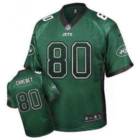 Wholesale Cheap Nike Jets #80 Wayne Chrebet Green Team Color Men\'s Stitched NFL Elite Drift Fashion Jersey