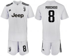 Wholesale Cheap Juventus #8 Marchisio White Soccer Club Jersey