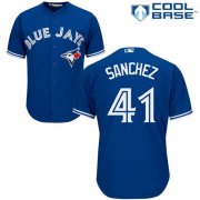 Wholesale Cheap Blue Jays #41 Aaron Sanchez Blue Cool Base Stitched Youth MLB Jersey