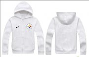 Wholesale Cheap Nike Pittsburgh Steelers Authentic Logo Hoodie White