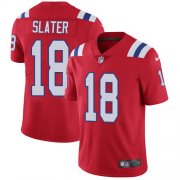 Wholesale Cheap Nike Patriots #18 Matt Slater Red Alternate Men's Stitched NFL Vapor Untouchable Limited Jersey