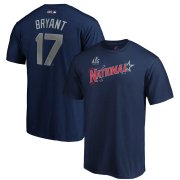 Wholesale Cheap National League #17 Kris Bryant Majestic 2019 MLB All-Star Game Name & Number T-Shirt - Navy