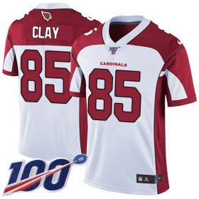 Wholesale Cheap Nike Cardinals #85 Charles Clay White Men\'s Stitched NFL 100th Season Vapor Limited Jersey
