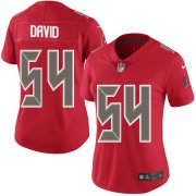 Wholesale Cheap Nike Buccaneers #54 Lavonte David Red Women's Stitched NFL Limited Rush Jersey