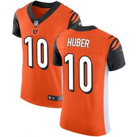 Wholesale Cheap Nike Bengals #10 Kevin Huber Orange Alternate Men\'s Stitched NFL Vapor Untouchable Elite Jersey