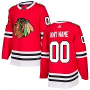 Wholesale Cheap Men's Adidas Blackhawks Personalized Authentic Red Home NHL Jersey