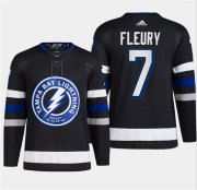 Cheap Men's Tampa Bay Lightning #7 Haydn Fleury Black 2024 Stadium Series Stitched Jersey
