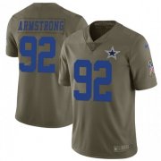 Wholesale Cheap Nike Cowboys #92 Dorance Armstrong Olive Men's Stitched NFL Limited 2017 Salute To Service Jersey
