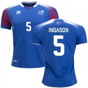 Wholesale Cheap Iceland #5 Ingason Home Soccer Country Jersey