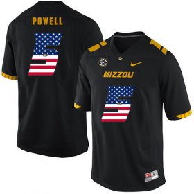 Wholesale Cheap Missouri Tigers 5 Taylor Powell Black USA Flag Nike College Football Jersey