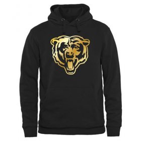 Wholesale Cheap Men\'s Chicago Bears Pro Line Black Gold Collection Pullover Hoodie