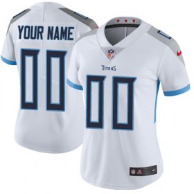 Wholesale Cheap Nike Tennessee Titans Customized White Stitched Vapor Untouchable Limited Women\'s NFL Jersey