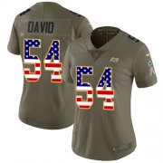 Wholesale Cheap Nike Buccaneers #54 Lavonte David Olive/USA Flag Women's Stitched NFL Limited 2017 Salute to Service Jersey