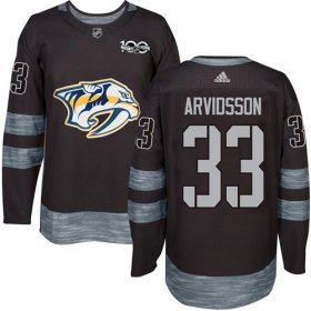Wholesale Cheap Adidas Predators #33 Viktor Arvidsson Black 1917-2017 100th Anniversary Stitched NHL Jersey