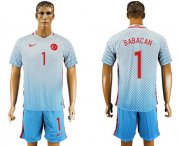 Wholesale Cheap Turkey #1 Babacan Away Soccer Country Jersey
