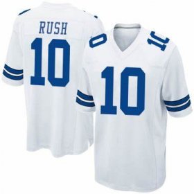 Wholesale Cheap Men\'s Dallas Cowboys #10 Cooper Rush White Vapor Limited Stitched Jersey