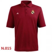 Wholesale Cheap Adidas Real Madrid CF Textured Solid Performance Polo Red