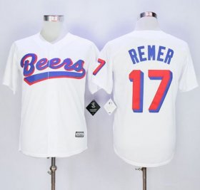 Wholesale Cheap Beers Movie #17 Doug Remer White Stitched Baseball Jersey