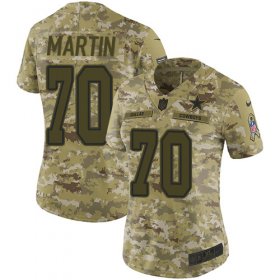 Wholesale Cheap Nike Cowboys #70 Zack Martin Camo Women\'s Stitched NFL Limited 2018 Salute to Service Jersey