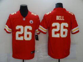 Wholesale Cheap Men\'s Kansas City Chiefs #26 LeVeon Bell Red 2020 Vapor Untouchable Stitched NFL Nike Limited Jersey
