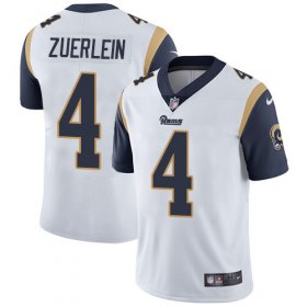Wholesale Cheap Nike Rams #4 Greg Zuerlein White Men\'s Stitched NFL Vapor Untouchable Limited Jersey