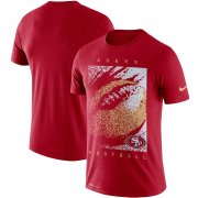 Wholesale Cheap San Francisco 49ers Nike Fan Gear Mezzo Icon Performance T-Shirt Scarlet