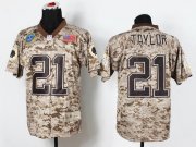 Wholesale Cheap Nike Redskins #21 Sean Taylor Camo Men's Stitched NFL New Elite USMC Jersey