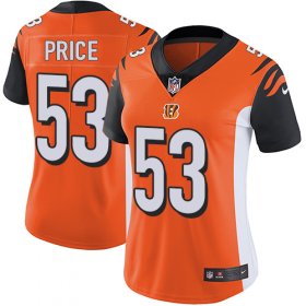 Wholesale Cheap Nike Bengals #53 Billy Price Orange Alternate Women\'s Stitched NFL Vapor Untouchable Limited Jersey