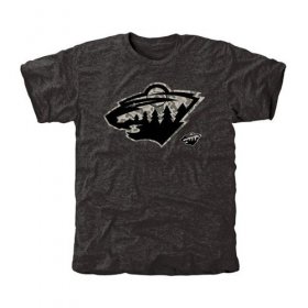 Wholesale Cheap Men\'s Minnesota Wild Black Rink Warrior T-Shirt