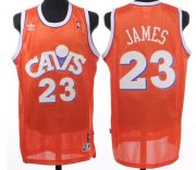 Wholesale Cheap Cleveland Cavaliers #23 LeBron James CavFanatic Orange Swingman Throwback Jersey