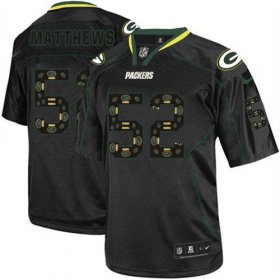 Wholesale Cheap Nike Packers #52 Clay Matthews New Lights Out Black Men\'s Stitched NFL Elite Jersey