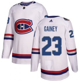 Wholesale Cheap Adidas Canadiens #23 Bob Gainey White Authentic 2017 100 Classic Stitched NHL Jersey