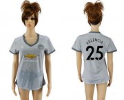 Wholesale Cheap Women's Manchester United #25 Valencia Sec Away Soccer Club Jersey