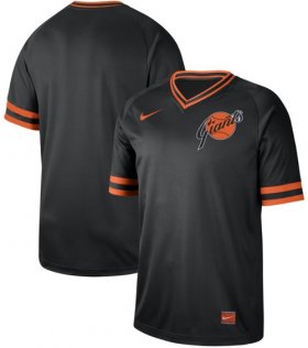 Wholesale Cheap Nike Giants Blank Black Authentic Cooperstown Collection Stitched MLB Jersey
