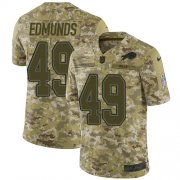 Wholesale Cheap Nike Bills #49 Tremaine Edmunds Camo Youth Stitched NFL Limited 2018 Salute to Service Jersey