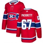 Wholesale Cheap Adidas Canadiens #67 Max Pacioretty Red Home Authentic Stitched NHL Jersey