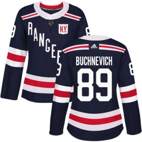 Wholesale Cheap Adidas Rangers #89 Pavel Buchnevich Navy Blue Authentic 2018 Winter Classic Women\'s Stitched NHL Jersey