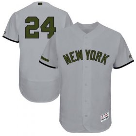 Wholesale Cheap Yankees #24 Gary Sanchez Grey Flexbase Authentic Collection Memorial Day Stitched MLB Jersey