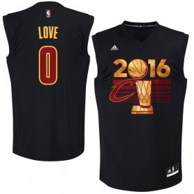 Wholesale Cheap Men\'s Cleveland Cavaliers Kevin Love #0 adidas Black 2016 NBA Finals Champions Jersey-Printed Style
