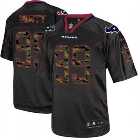 Wholesale Cheap Nike Texans #99 J.J. Watt Black Men\'s Stitched NFL Elite Camo Fashion Jersey